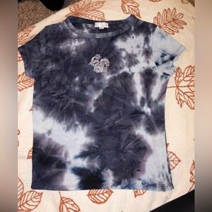 Elegant Tie-Dye Women's Blouse